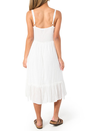 Thumbnail 2: As U Wish Juniors Papaya Gauze Midi Dress 