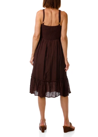 Thumbnail 2: As U Wish Juniors Papaya Gauze Midi Dress 