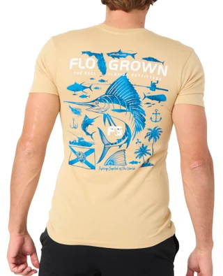 Thumbnail 2: FloGrown Men's Saltwater Kit T-Shirt 