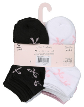 Thumbnail 2: SECONDARY Girls 20 Pk Quarter Socks 