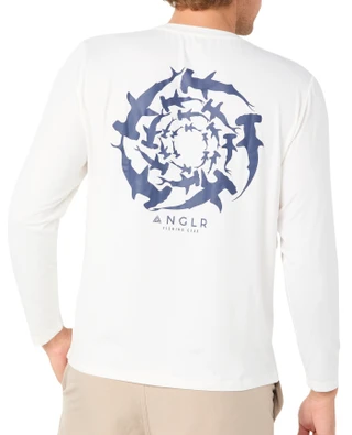 Thumbnail 1: Anglr Men's Outdoor Hammerhead Sharks Shirt 