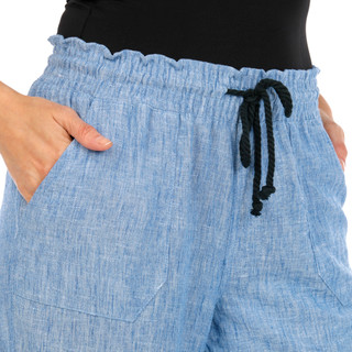 Thumbnail 2: Cisono Juniors Rope Waist Tie Linen Pants 
