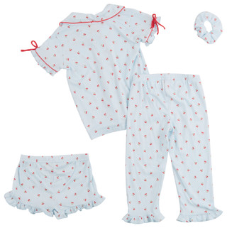 Thumbnail 2: Catherine Malandrino Big Girls 3 Pc Cherry Pajama Pants Set 
