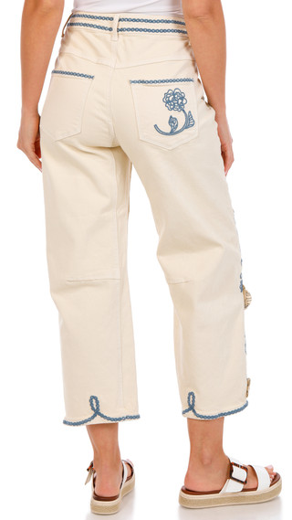 Thumbnail 2: Driftwood Women's Barbara Barrel Ravishing Rosettes Jeans 
