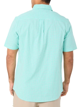 Thumbnail 2: CHAPS Men's Short Sleeve Gingham Button Down Shirt 