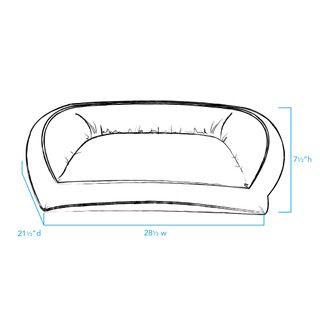 Thumbnail 25: Carolina Pet Company GreenDog Checkered Wave Bolster Pet Bed 