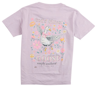 Thumbnail 2: SIMPLY SOUTHERN Big Girls God's Silliest Goose Tee 