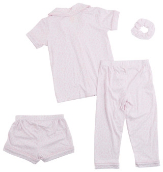 Thumbnail 2: Catherine Malandrino Toddler Girls 3 Pc Pink Cheetah Pajama Set 
