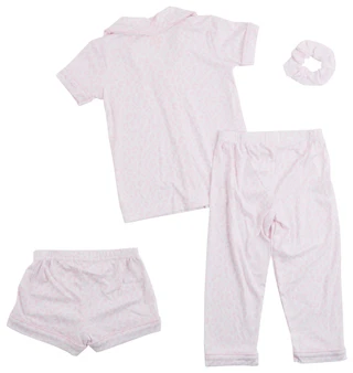 Thumbnail 2: Catherine Malandrino Toddler Girls 3 Pc Pink Cheetah Pajama Set 
