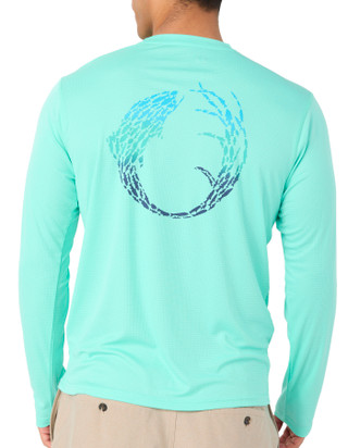 Thumbnail 2: The American Outdoorsman Men's Long Sleeve Performance Graphic Fishing Tee 