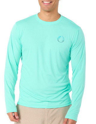 Thumbnail 1: The American Outdoorsman Men's Long Sleeve Performance Graphic Fishing Tee 
