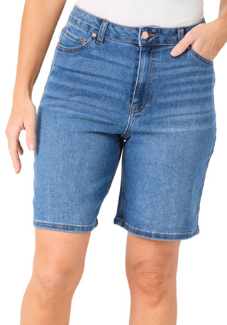 Thumbnail 1: Express Women's Relaxed High Rise Jorts 