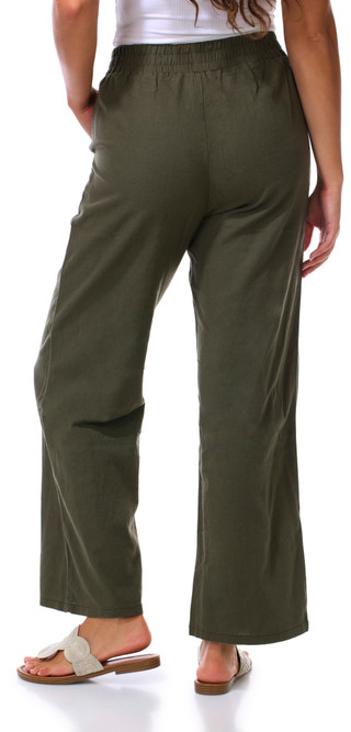 Thumbnail 2: Cisono Juniors Solid Tie Front Beach Pants 