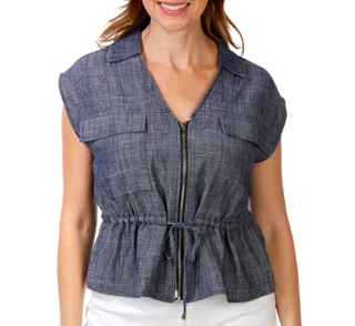 Thumbnail 1: Ellen Tracy Women's Sleeveless Solid Top 