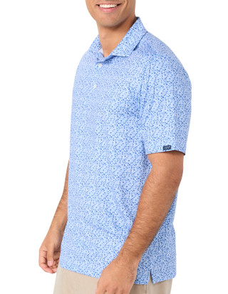 Thumbnail 3: GREG NORMAN Men's Fisherman Print Polo Shirt 