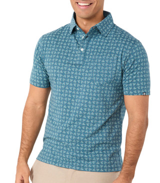 Thumbnail 1: . Men's Print Polo Shirt 