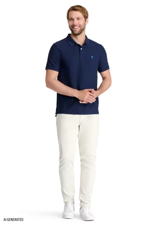 Thumbnail 3: IZOD Men's Solid Pique Polo Shirt 