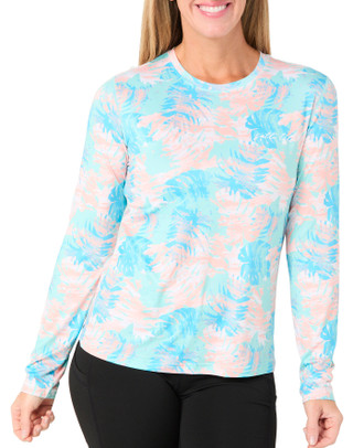 Thumbnail 1: Salt Life Salt Life Women's Long Sleeve Print Crewneck Tee 