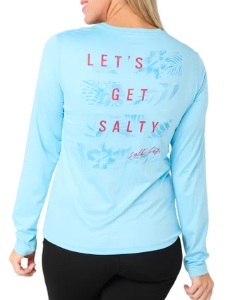 Thumbnail 2: Salt Life Salt Life Women's Lets Get Salty Long Sleeve Top 