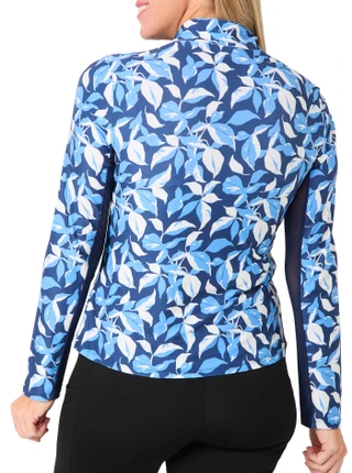 Thumbnail 2: Mountain And Isles Mountain and Isles Women's Long Sleeve 1/4 Zip Print Top 