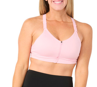 Thumbnail 1: 90 DEGREE BY REFLEX 90 Degrees by Reflex Women's Seamless Zipper Front Bra Top 