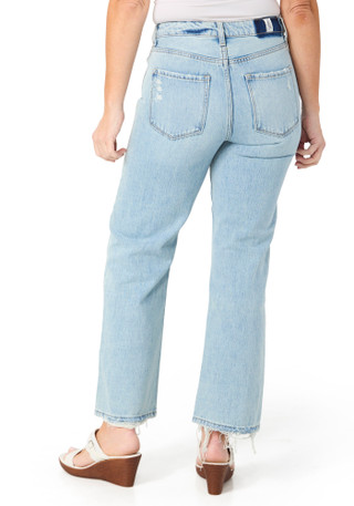 Thumbnail 2: . Juniors Frayed Hem Ankle Jeans 