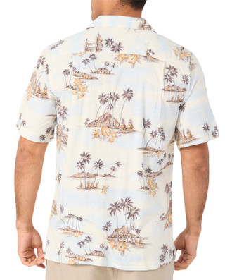 Thumbnail 2: CAMPIA Men's Island Palm Button Down Shirt 