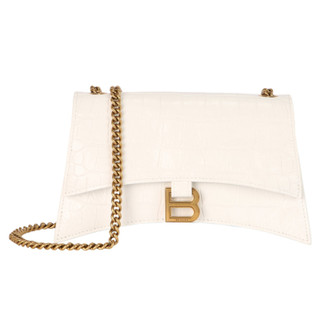 Thumbnail 1: Balenciaga Crocodile Embossed Crush Chain Shoulder Bag 