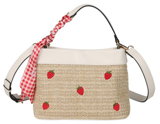 Thumbnail 1: BCBGeneration Embroidered Double Straw Tote 