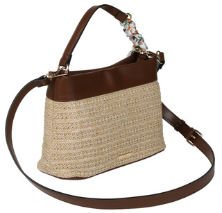 Thumbnail 2: BCBGeneration Embroidered Double Straw Tote 