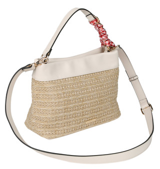 Thumbnail 2: BCBGeneration Embroidered Double Straw Tote 
