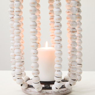 Thumbnail 2: 13 In Beaded Lantern Candle Holder 