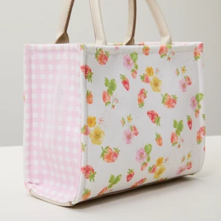 Thumbnail 1: Nanette Lepore Strawberry Print Convertible Satchel Handbag 
