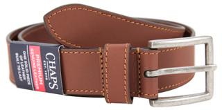 Thumbnail 1: CHAPS Men's Genuine Leather Edge Stich Belt 