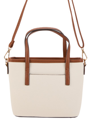 Thumbnail 3: MON CHERI Pebble Faux Leather Charm Satchel 