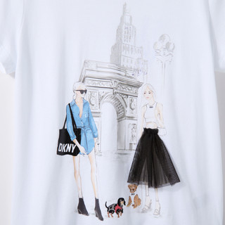 Thumbnail 3: DKNY Women's Short Sleeve City Sketch Graphic Tee 
