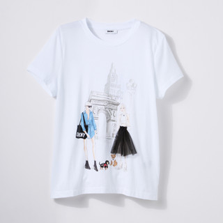 Thumbnail 1: DKNY Women's Short Sleeve City Sketch Graphic Tee 