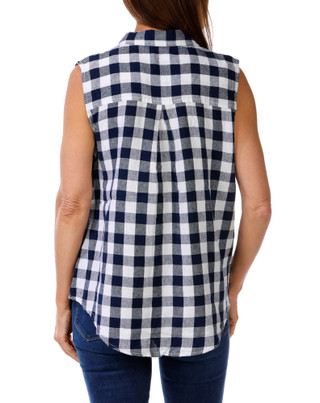 Thumbnail 2: Dash Women's Plaid Print Button Down Shirt  