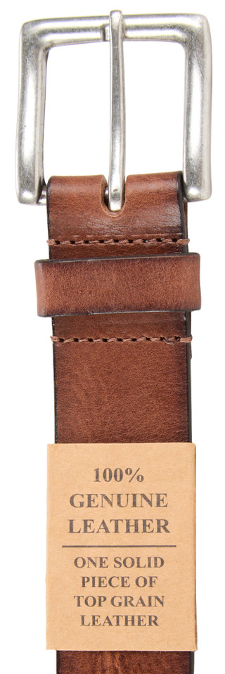 Thumbnail 4: Stone Mountain Men's Genuine Leather Burnish Edge Belt 