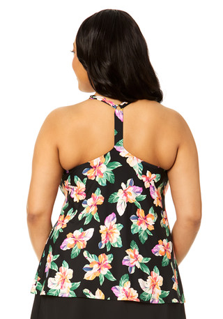 Thumbnail 3: Leilani Plus Racerback Tankini Swim Top 