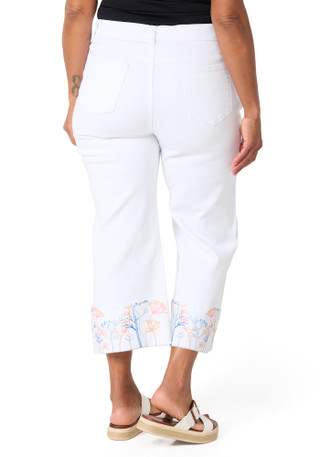 Thumbnail 3: Stella Parker Plus Floral Cuff Capris 