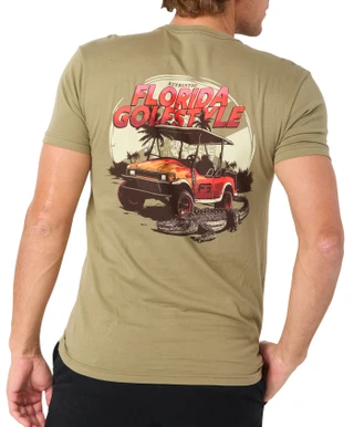 Thumbnail 2: FloGrown Men's Short Sleeve Golf Style Graphic Tee 