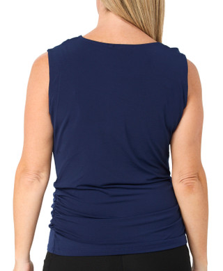 Thumbnail 2: BADGLEY MISCHKA Women's Sleeveless Floral Drape Top 