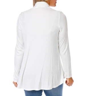 Thumbnail 2: RIO & RIAN Women's Long Sleeve Ribbed Cardigan 
