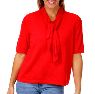 Thumbnail 1: Cece Women's Short Sleeve Solid Shoulder Wrap Top 