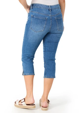 Thumbnail 2: D. Jeans Women's Pedal Pusher Denim Capris 