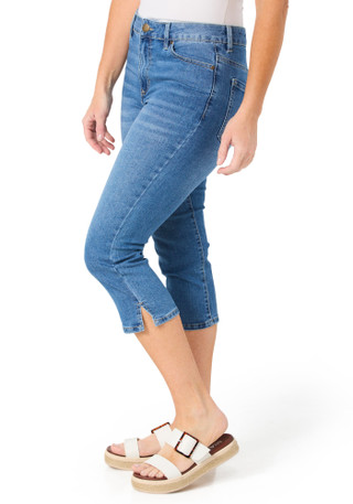 Thumbnail 3: D. Jeans Women's Pedal Pusher Denim Capris 