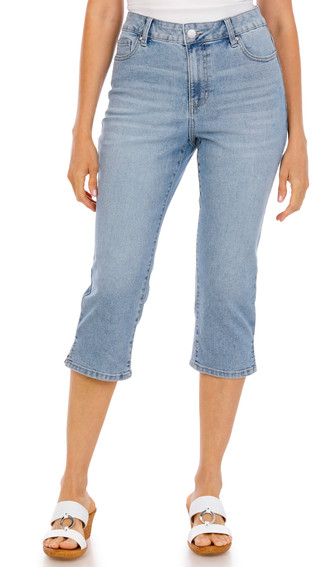 Thumbnail 1: D. Jeans Women's Pedal Pusher Denim Capris 