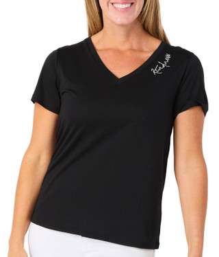 Thumbnail 1: For the Republic Women's Short Sleeve Kindness Embroidered Top 