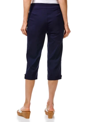 Thumbnail 18: Coral Bay Petite Gold Shell Hem Capris 